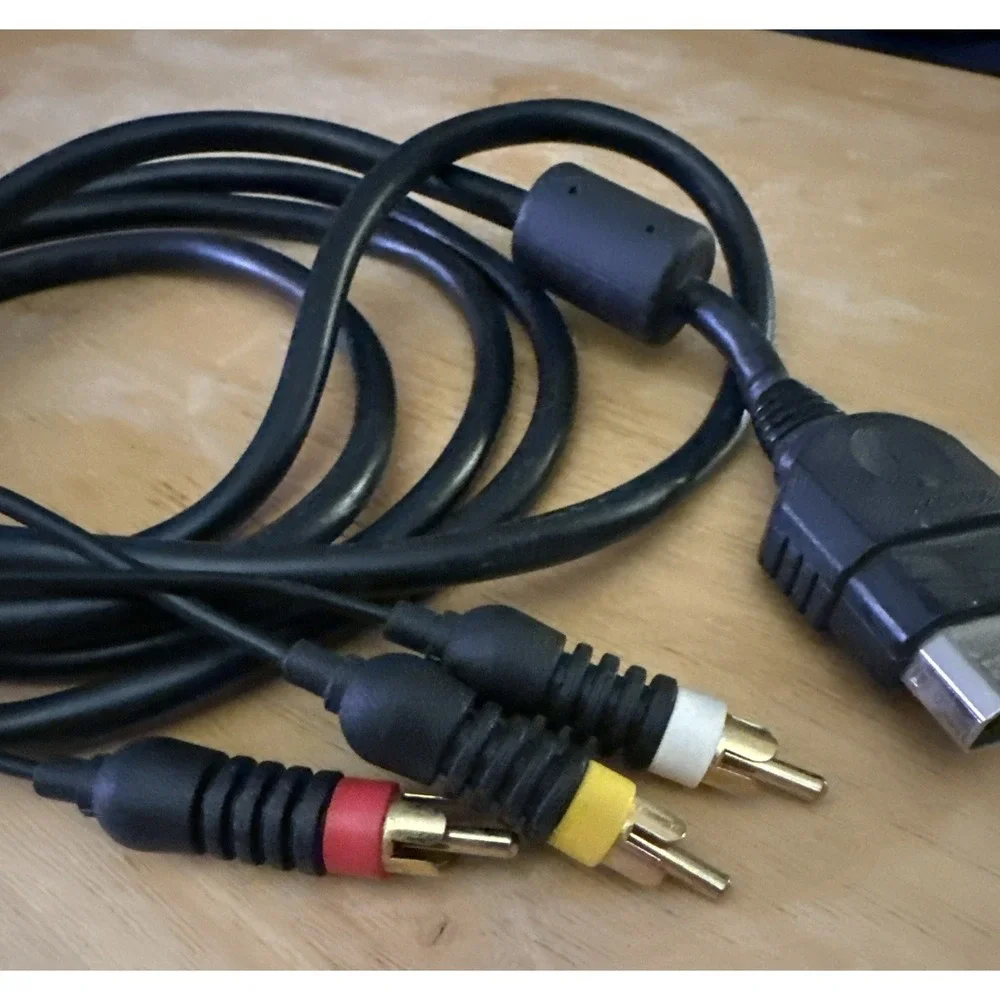 Original Xbox - OEM Authentic Composite AV Audio Video Cable - Tested